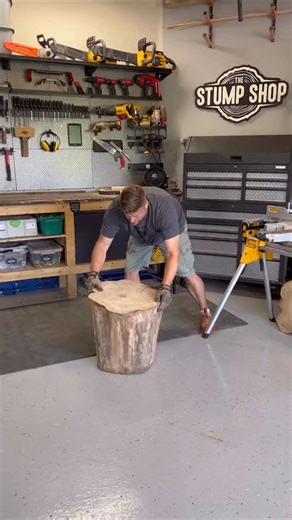 4.2K views · 754 reactions | Perfectly flattening a stump top  After about 3-4 years of drying the wood, this is my process to make sure the tops are completely level. No one wants a wine glass tipping over 喝 . . . #thestumpshop #wooddecor #wood #workshoptips #woodtips #stump #stumptable 蝹 | thestumpshop | Facebook