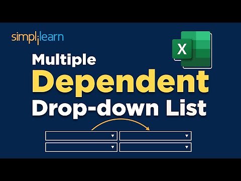 Create Multiple Dependent DROP DOWN LIST In EXCEL | MS EXCEL Dependent Drop Down List | Simplilearn