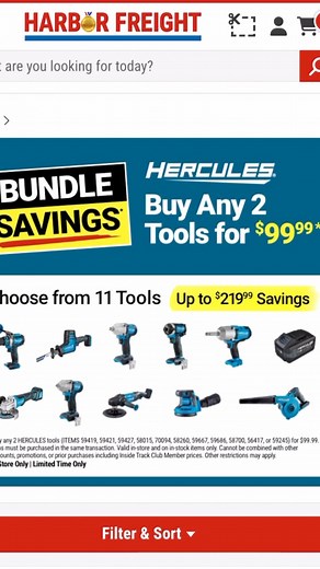2.7K views · 18 reactions | Insane Power Tool Bundle DEAL @harborfreight #tools #powertools #protools #cordlesstools #deals #clearance #savings #harborfreight #hercules | Mastering Mayhem | Facebook