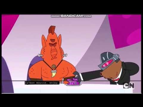 supernoobs virus alien warriors recruits attack with swords and fangs on convention