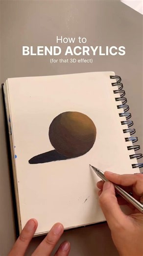 How to blend acrylics #art #artshorts