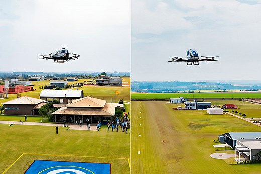 EHang’s EH216-S eVTOL Successfully Completes Pilotless Test Flight in Brazil