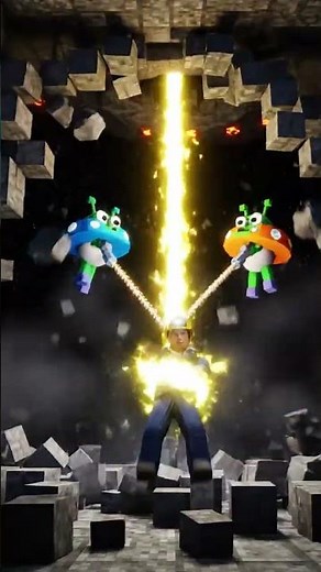 Alien Abduction in the Diamond Cave!#minecraft #ufo #alien #minecraftanimation