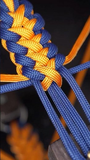 Back Crossed paracord keychain #shorts #paracord #keychain #handmade #knot