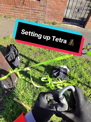 How to Set Up a Tetra Ladder on a Telecom Pole Safely