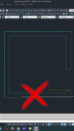 Best Method to Create Doors in AutoCAD | Fast & Easy Trick #tips #design #autocad