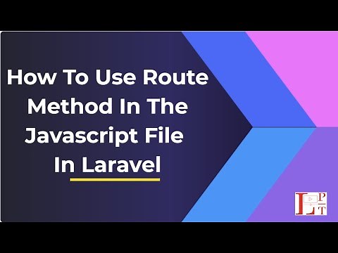 How to user route method in javascript file in laravel
