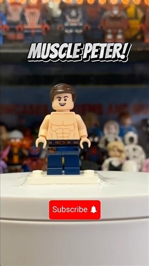 I made LEGO MUSCLE PETER PARKER from Spider-Man! #shorts