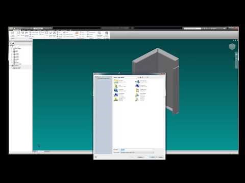 Inventor 2012 Sheet Metal Set up and Flange Bending
