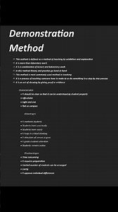 Demonstration Method of Teaching