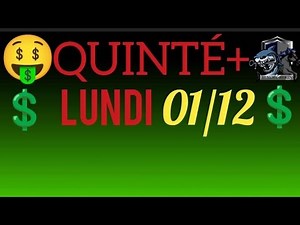 PRONOSTIC PMU QUINTE DU JOUR LUNDI 1er DÉCEMBRE 2025