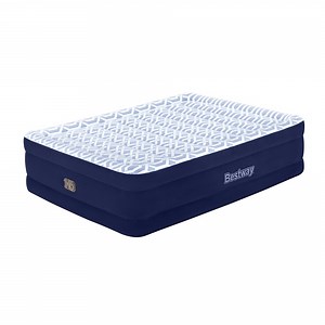 Bestway Tritech Fashion Flock Air Mattress Queen 20” with Built-in AC Pump