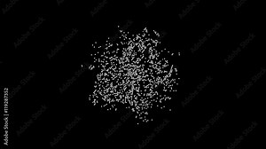 Abstract world map animation, formation of the world.