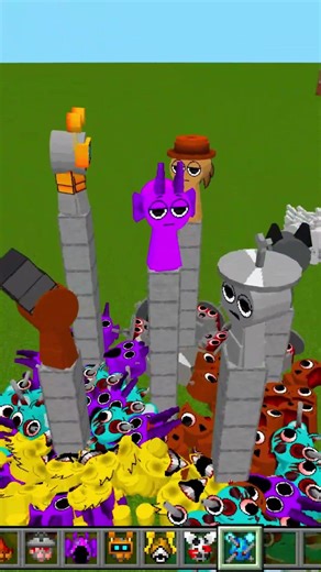 Horror Sprunki Family in Minecraft Gmod #sprunki #scary #minecraft