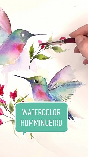 Magical Hummingbird Painting Tutorial | Watercolor Artist