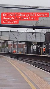 Ex LNER Class 43 HST Scream through St Albans City - 12/12/2020 #Class43 #stalbans #highspeedtrain #trains #railways | Spottersuk