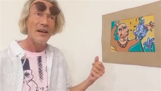 Neo-expressionism... Visual artist Pieter Basson's joint exhibition with JW Bonthuys and Tiaan de Kock titled 'New Beginnings' opened at the NAA Gallery last night. It will run until Friday. | New Era Newspaper