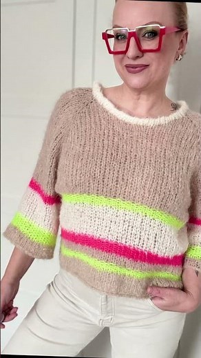 Knit me Baby ♥️free knitting pattern • for beginners • easy sweater pattern • mohair sweater