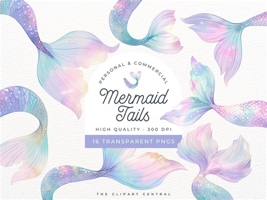 Watercolor Mermaid Tail Clipart, Pastel Purple Pink Clip Art, Gold Glitter PNG, Splish Splash Bash! Girl Party Invite, Birthday Invitation - Etsy
