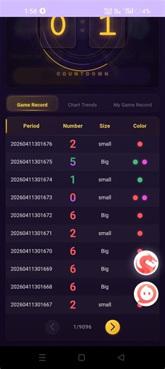 The image shows a game record table with the following columns:... | Filo