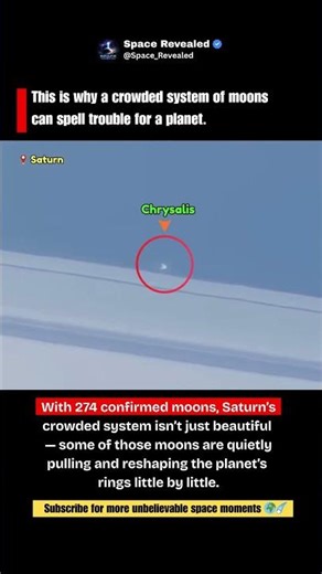 Saturn Has 274 Moons… And Some Are Destroying Its Rings 🪐 #shorts #viral #trending #viralvideo