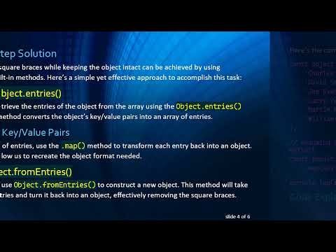 How to Remove Square Braces from an Object in JavaScript