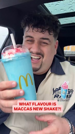 What flavour is McDonald’s new shake? @mcdonaldsau and guess what Ronald McDonald is back! - We’ve got the new McDonaldland meal that comes with a new shake and a new toy. The shake is blue with cream on top as some pink crumble on it! What flavour do we think it is? - #maccas #mcdonalds #thickshake #mcdonaldland #ronaldmcdonald #grimaceshake #foodreview #foodreviews #foodporn #blueheaven #vanillashake | Dub Eats Everything