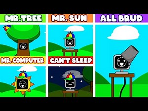 Incredibox Sprunki Mr Fun Computers VS Sprunki Mr.Tree VS Sprunki Night Time All Can't Sleep VS Brud