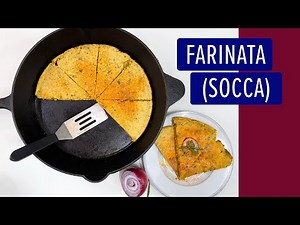 Socca/Farinata Chickpea Flatbread (Vegan & Gluten Free)