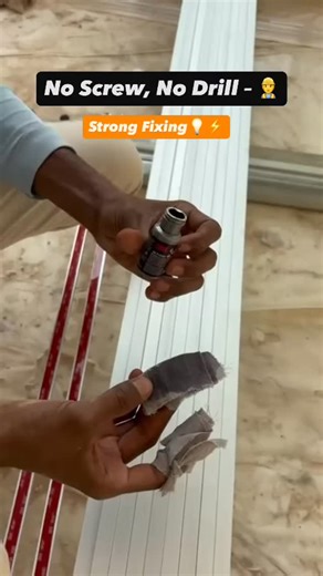 EDISON LUMEN on Instagram: "No Screw, No Drill – Strong Fixing⚡️💡👷‍♂️ @edison_lumen #edisonlumenfacade #edisonlumen LED strip light installation in aluminium channel using 3M tape with primer. Proper surface cleaning + primer ensures strong bonding, clean finish and long life. No drilling, no screws — only the right method for zero failure. #electricianmoleram #electrician #ledlights #light #lightinstallation #itijobs #electricianlife #electricalwork #itielectrician"