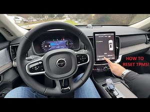 How to RESET THE TIRE PRESSURE MONITORING SYSTEM on the new VOLVO XC90 Facelift 2026 model