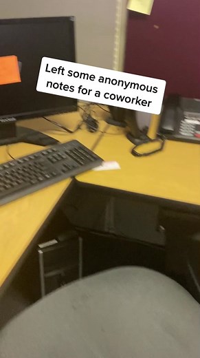 Office Pranks: Anonymous Sticky Note Messages