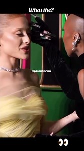 1.3K views · 516 reactions | What type of greeting is Ariana Grande giving Cynthia Erivo? #greetings #Hello #stars #movies #actresses #strange | Jason Borelli | Facebook