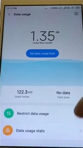 Restrict Data Usage in Redmi Mobile