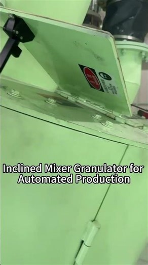 Inclined Mixer Granulator for Automated Production #granulator #machine #mixer #factory