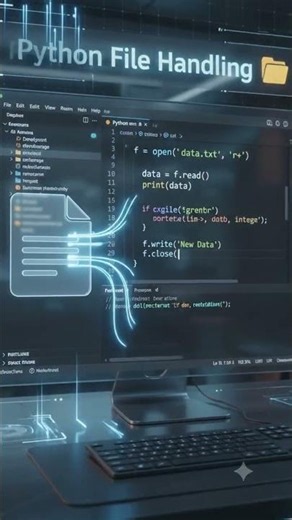 📂 Python File Handling Explained | Read, Write & Append Files❤️