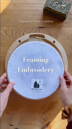 How to Frame Embroidery and Cross Stitch Easy and Fast!! #embroiderytutorial