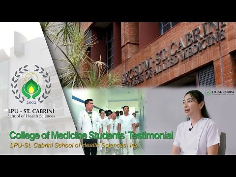 College of Medicine Students' Testimonial (LPU-St. Cabrini School of Health Sciences, Inc.)