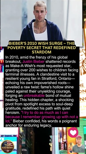 Bieber's 2010 Wish Surge – The Poverty Secret That Redefined Stardom