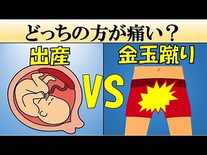 出産と金的はどっちの方が痛い？【科学】