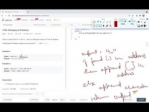 Defanging an IP Address | LeetCode 1108 | English