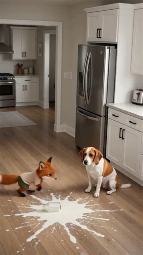 Funny Fox Blames Innocent Baby😂#funny #animals #dog #animation #cute #viral #shorts #funnyvideo