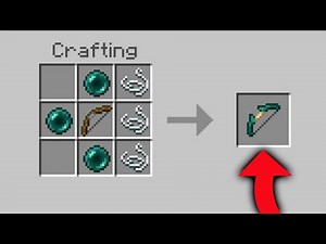 How To Craft Different Types Of Bows In Minecraft Bedrock Edition! (Bow Mod)