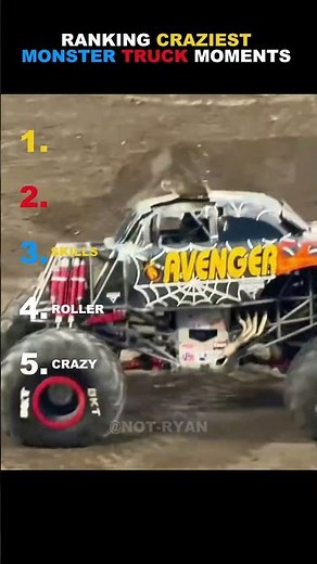 Ranking Craziest Monster Truck Moments 🚗💥 #1 is LEGENDARY#shorts #viral #ranking