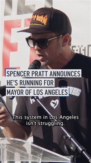 Television personality Spencer Pratt announced Wednesday he is running for mayor of Los Angeles. Pratt, who rose to fame in 2007 when he began dating "The Hills" cast member Heidi Montag, lost his home in the Palisades Fire and has been a vocal critic in the months since of the city's and state's preparation for and response to the conflagration. #nbcla | NBC LA