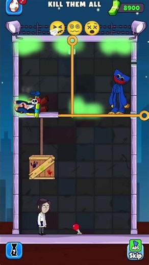 Huggy pin kissi missi 😝 poppy playtime dengerous chapter 204 #shortvideo #huggywuggy #gaming