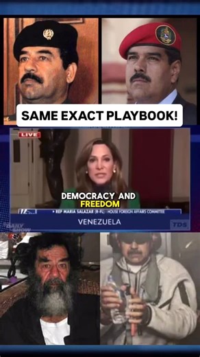 JEAWOK MEDIA on Instagram: "In the early stages of the United States–led Iraq war, officials under George W. Bush framed the conflict around imminent threats, moral urgency, and the promise that removing Saddam Hussein would quickly stabilize the region—language that echoes today in rhetoric surrounding Venezuela, where some U.S. politicians and media figures portray Nicolás Maduro as an illegitimate strongman whose removal would swiftly restore democracy. Just as the Iraq War leaned heavily on