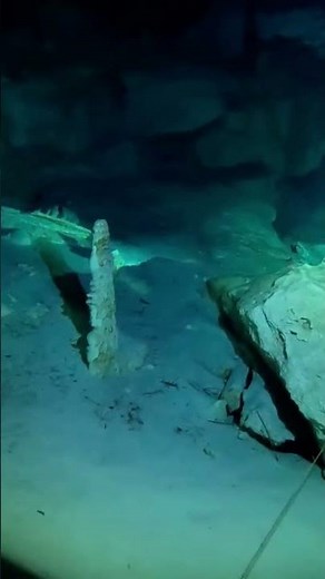 Diving in Dos Ojos Cenote in Playa del Carmen, Mexico