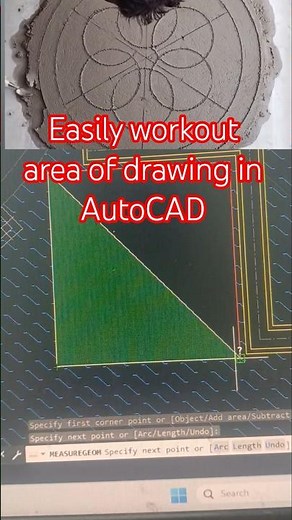 How to calculate area from Drawing in AutoCAD #trending #autocad #youtubeshorts