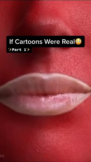 If cartoons were real😳 #cartoons #real #fake #IRL | Global thoughts now